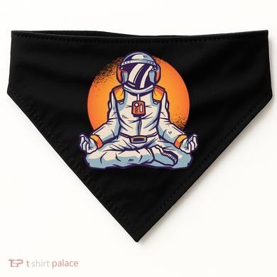 Astronaut Meditating USA-Made Doggie Bandana
