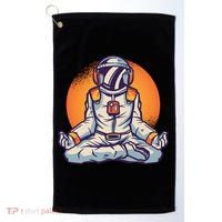 Astronaut Meditating Golf Towel thumb 0