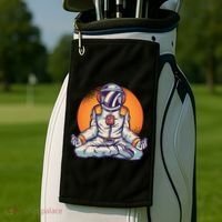 Astronaut Meditating Golf Towel thumb 2
