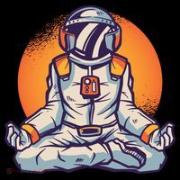 Astronaut Meditating Visor thumb 3