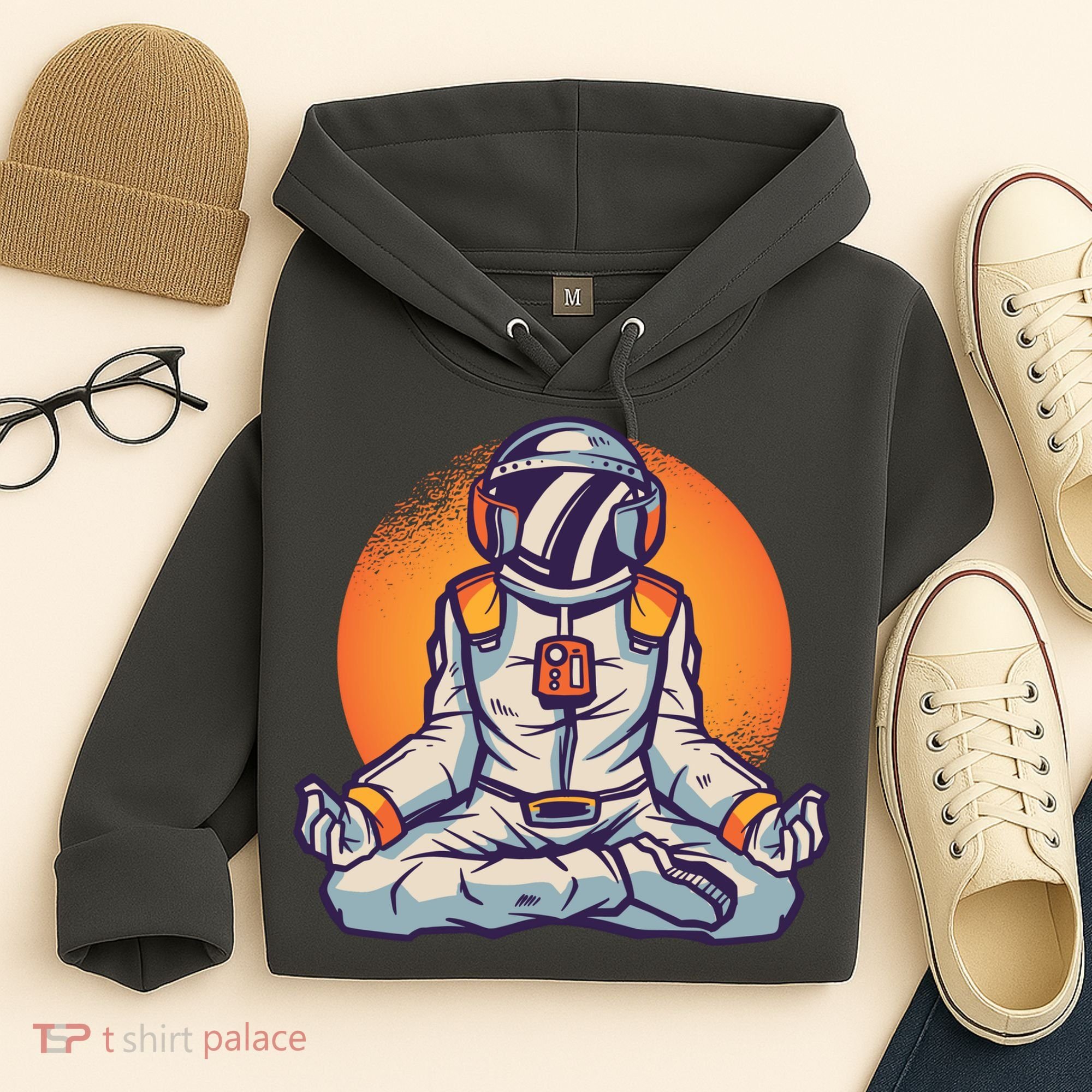 Astronaut Meditating Hoodie