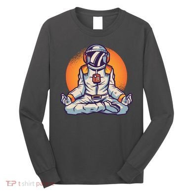 Astronaut Meditating Long Sleeve Shirt