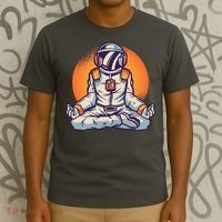 Astronaut Meditating T-Shirt thumb 3