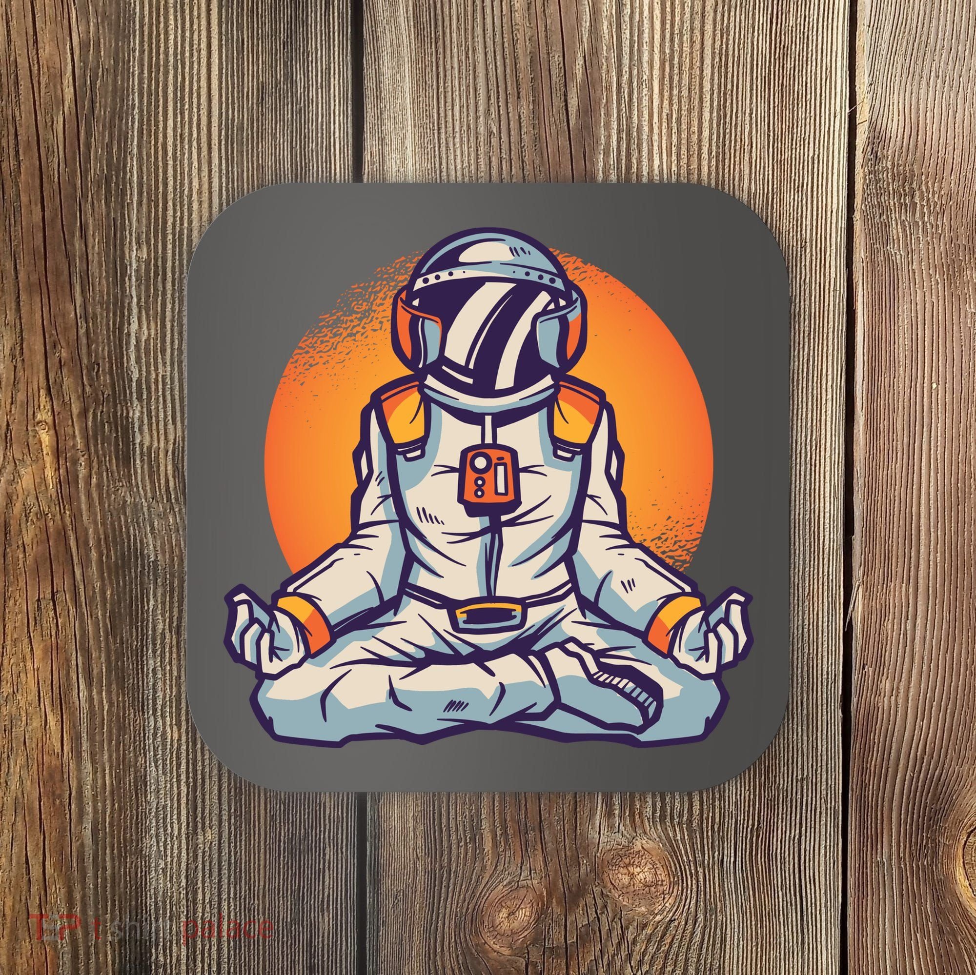 Astronaut Meditating Coaster