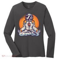 Astronaut Meditating Women's Long Sleeve Shirt thumb 0