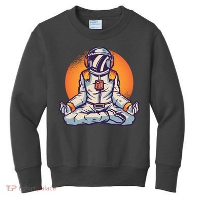 Astronaut Meditating Kids Sweatshirt