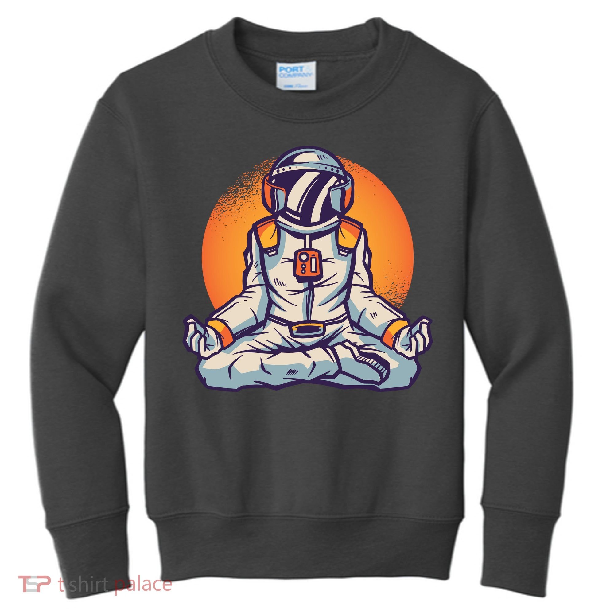 Astronaut Meditating Kids Sweatshirt