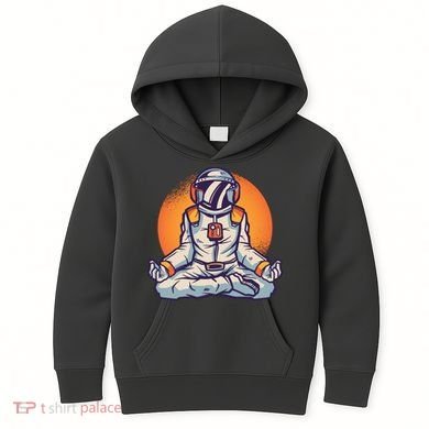 Astronaut Meditating Kids Hoodie