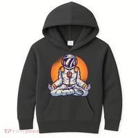 Astronaut Meditating Kids Hoodie thumb 0