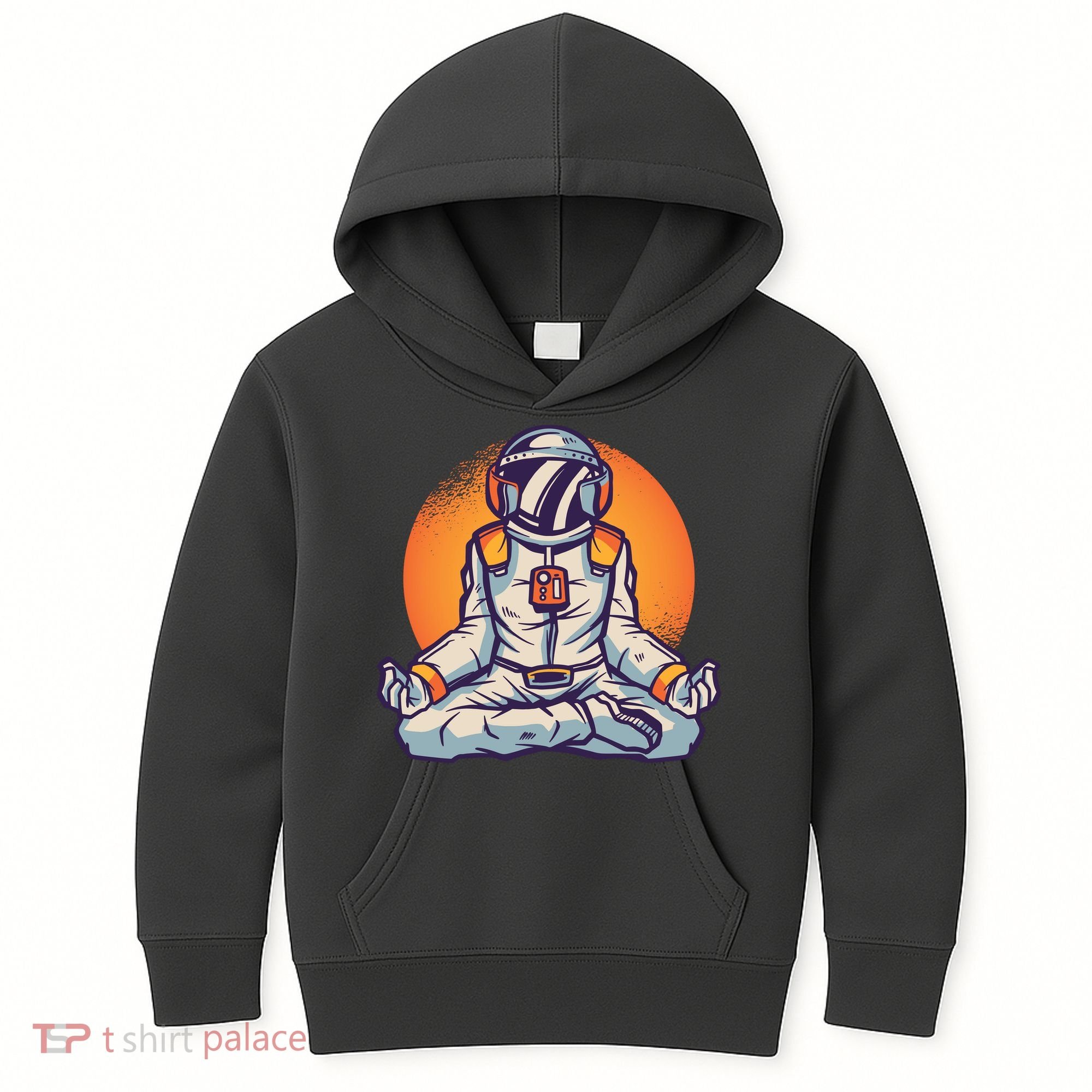 Astronaut Meditating Kids Hoodie