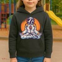 Astronaut Meditating Kids Hoodie thumb 3