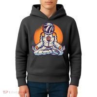 Astronaut Meditating Kids Hoodie thumb 4