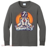 Astronaut Meditating Kids Long Sleeve Shirt thumb 0