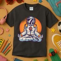 Astronaut Meditating Kids T-Shirt thumb 3