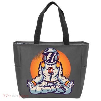 Astronaut Meditating Tote Bag