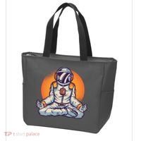 Astronaut Meditating Tote Bag thumb 3