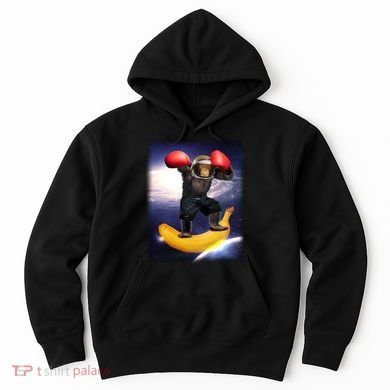 Astronaut Monkey Boxing In Space Hoodie