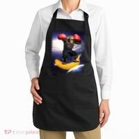 Astronaut Monkey Boxing In Space Apron thumb 2