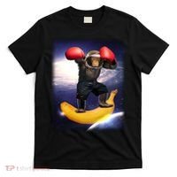 Astronaut Monkey Boxing In Space T-Shirt thumb 0