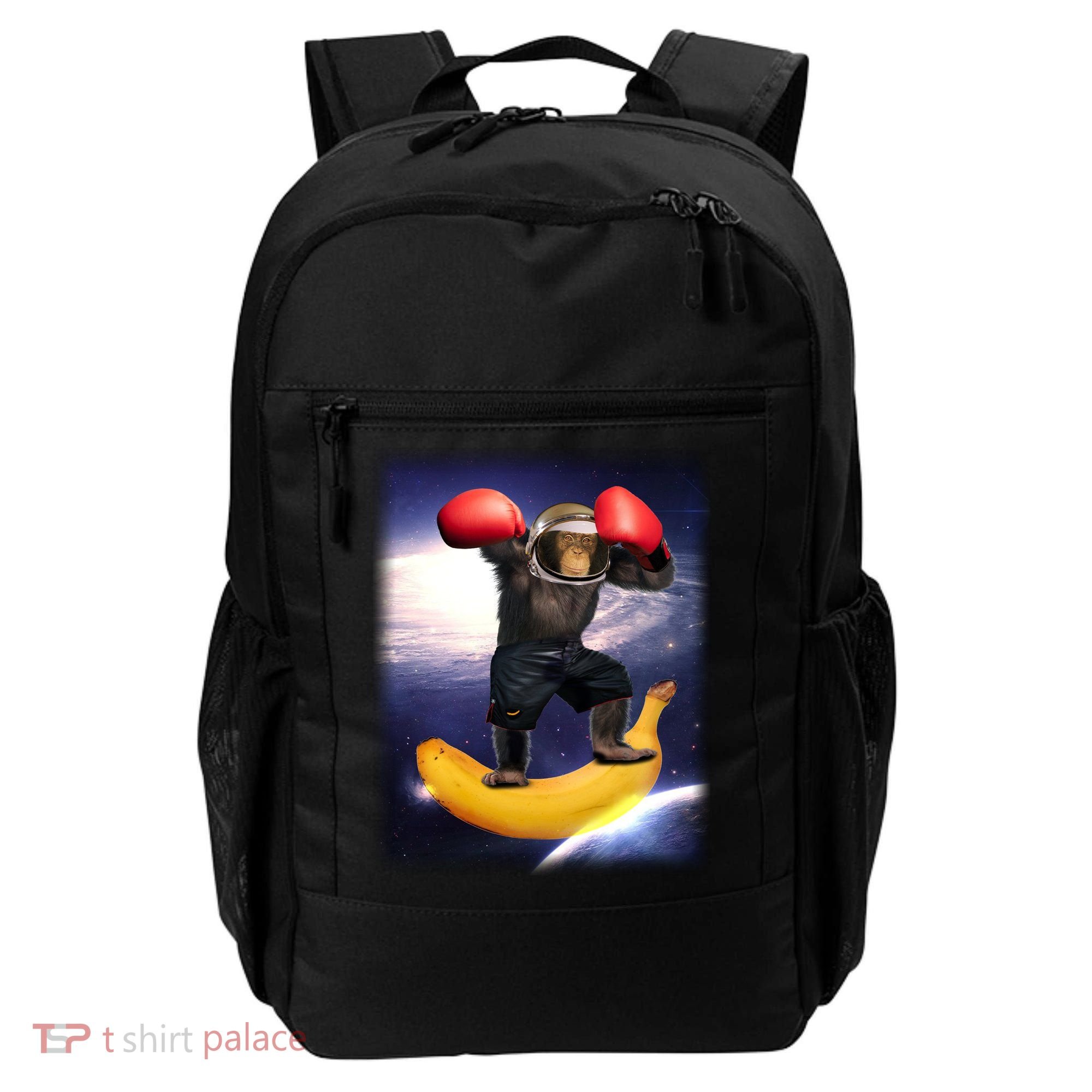 Astronaut Monkey Boxing In Space Backpack