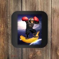 Astronaut Monkey Boxing In Space Coaster thumb 0