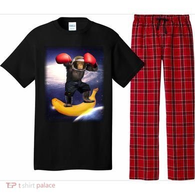 Astronaut Monkey Boxing In Space Pajama Set