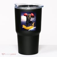 Astronaut Monkey Boxing In Space Tumbler thumb 0