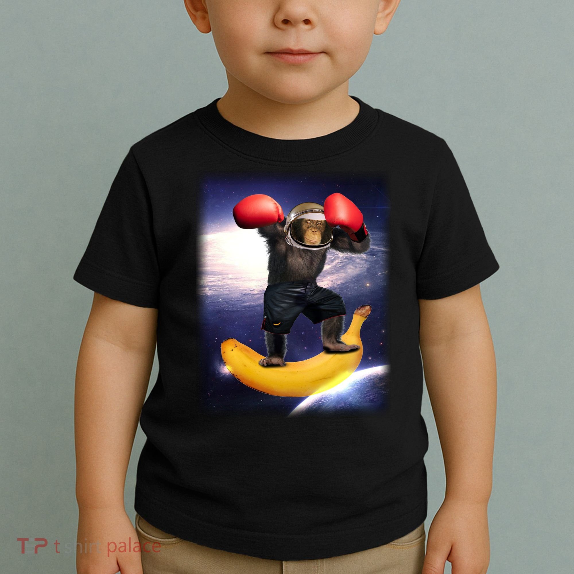 Astronaut Monkey Boxing In Space Toddler T-Shirt