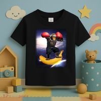 Astronaut Monkey Boxing In Space Toddler T-Shirt thumb 3