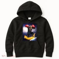 Astronaut Monkey Boxing In Space Kids Hoodie thumb 0