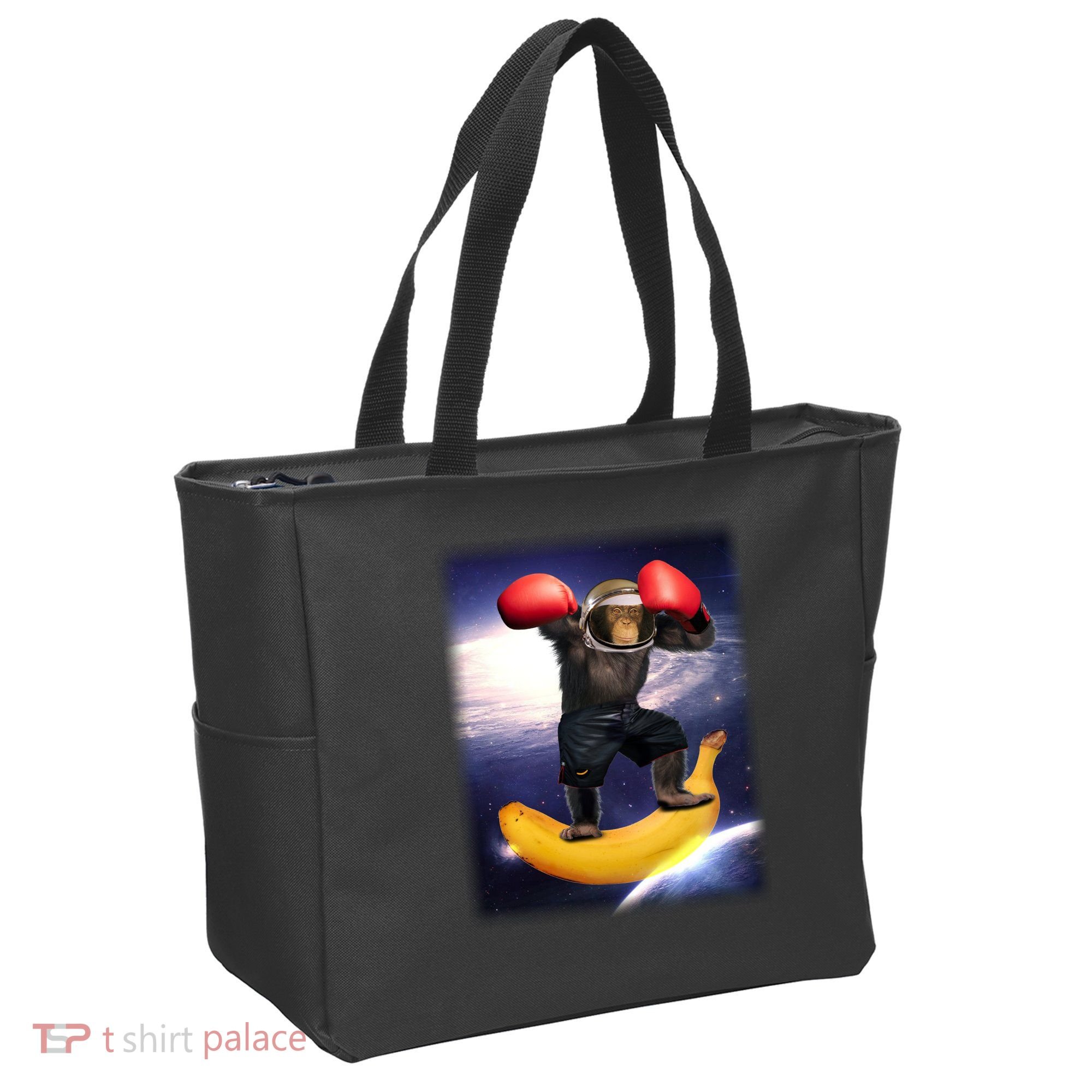 Astronaut Monkey Boxing In Space Tote Bag