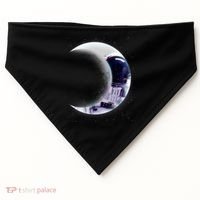 Astronaut Moon USA-Made Doggie Bandana thumb 0