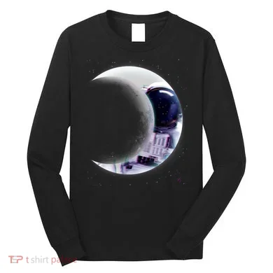 Astronaut Moon Long Sleeve Shirt