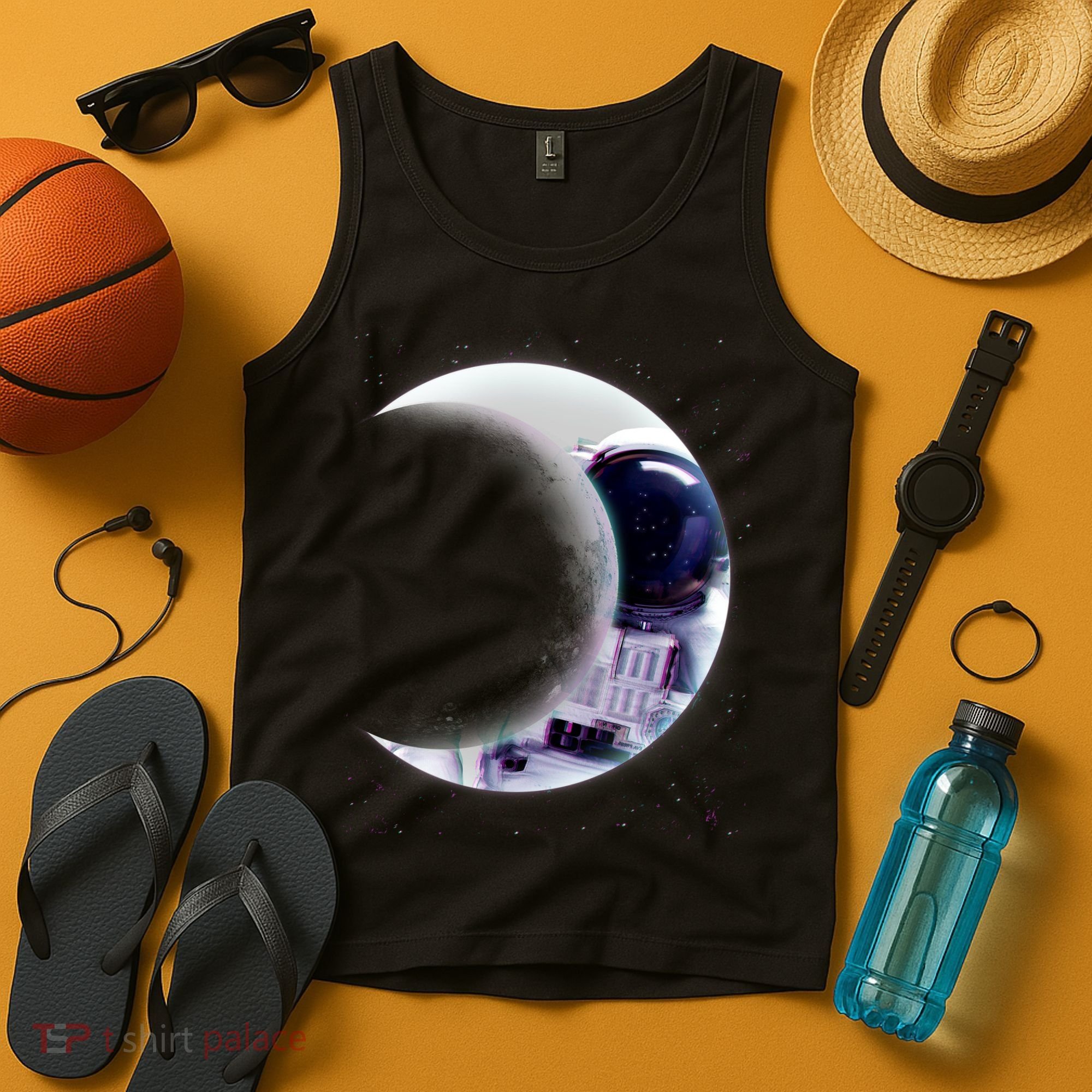 Astronaut Moon Tank Top