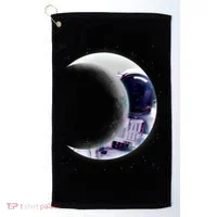 Astronaut Moon Golf Towel thumb 0