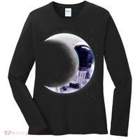 Astronaut Moon Women's Long Sleeve Shirt thumb 0