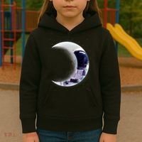 Astronaut Moon Kids Hoodie thumb 3