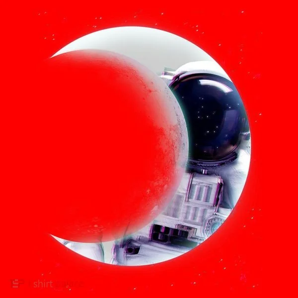 Astronaut Moon Santa Hat