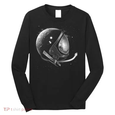 Astronaut Moon Helmet Long Sleeve Shirt