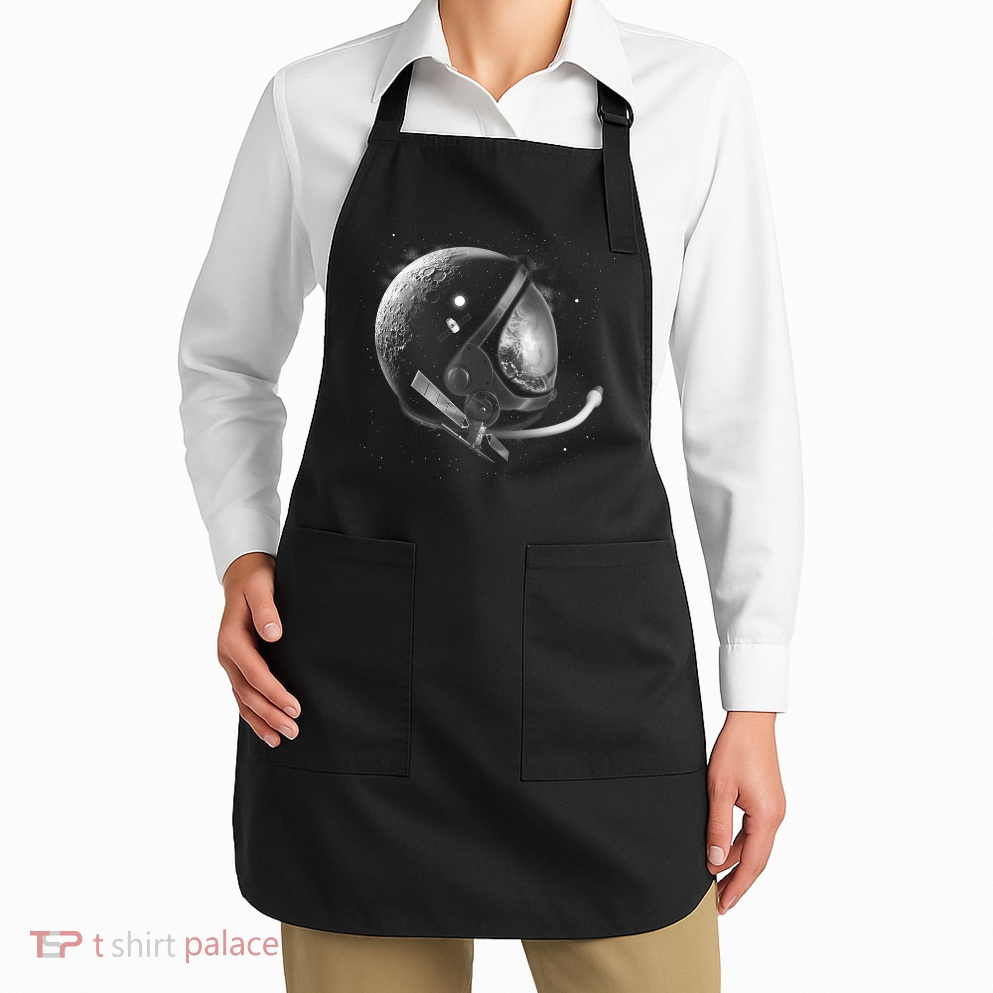 Astronaut Moon Helmet Apron