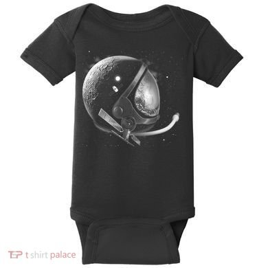 Astronaut Moon Helmet Baby Bodysuit