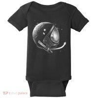 Astronaut Moon Helmet Baby Bodysuit thumb 0