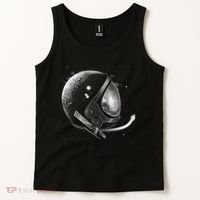 Astronaut Moon Helmet Tank Top thumb 2