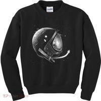 Astronaut Moon Helmet Kids Sweatshirt thumb 0