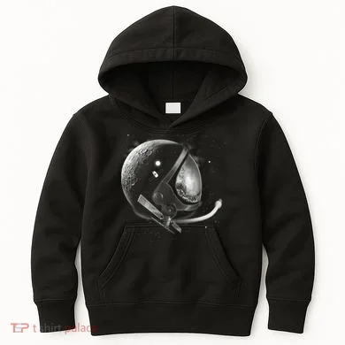 Astronaut Moon Helmet Kids Hoodie