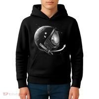 Astronaut Moon Helmet Kids Hoodie thumb 4