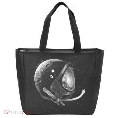 Astronaut Moon Helmet Tote Bag