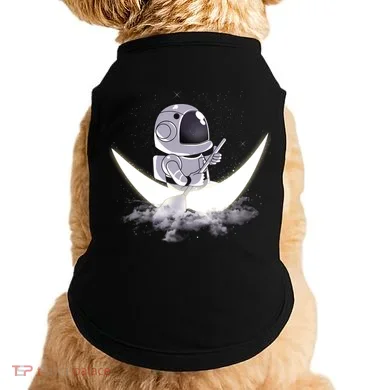 Astronaut Moon Sailing Doggie Tank