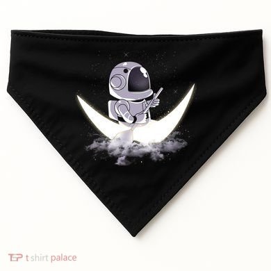 Astronaut Moon Sailing USA-Made Doggie Bandana