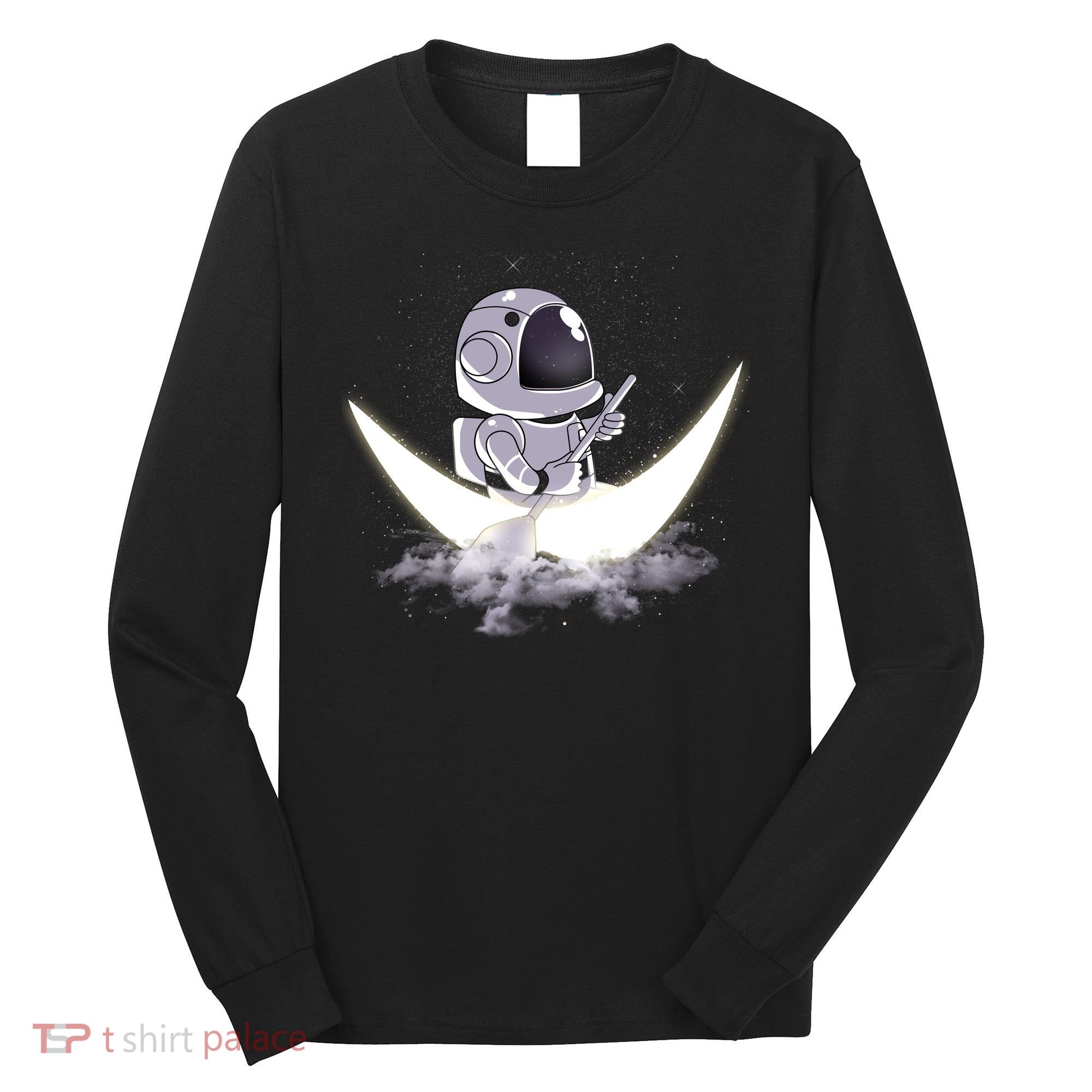 Astronaut Moon Sailing Long Sleeve Shirt